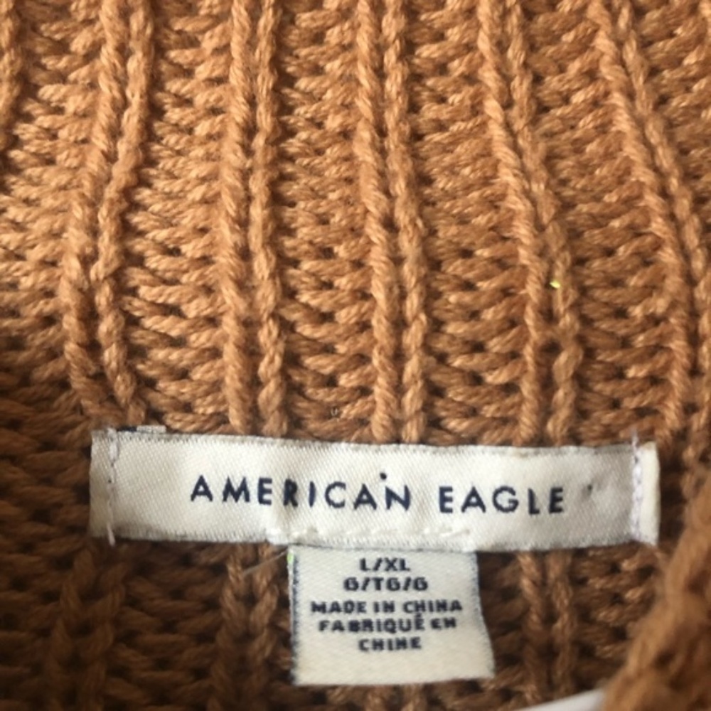 ❤️American Eagle Oversized Ribbed Mock Neck Sweater Long Line - Picture 10 of 10